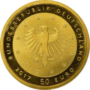 50 Euro Lutherrose 2017 Rückseite