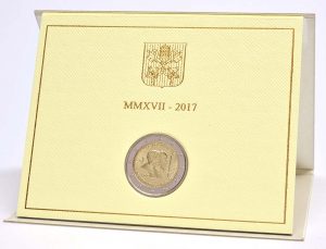 2 Euro Vatikan 2017 im Folder